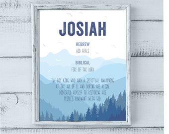 Personalized Name Meaning Printable, Nursery Decor, Newborn Name Meaning, Custom Name, Baby Shower Gift, New Mom Gift // DIGITAL FILE