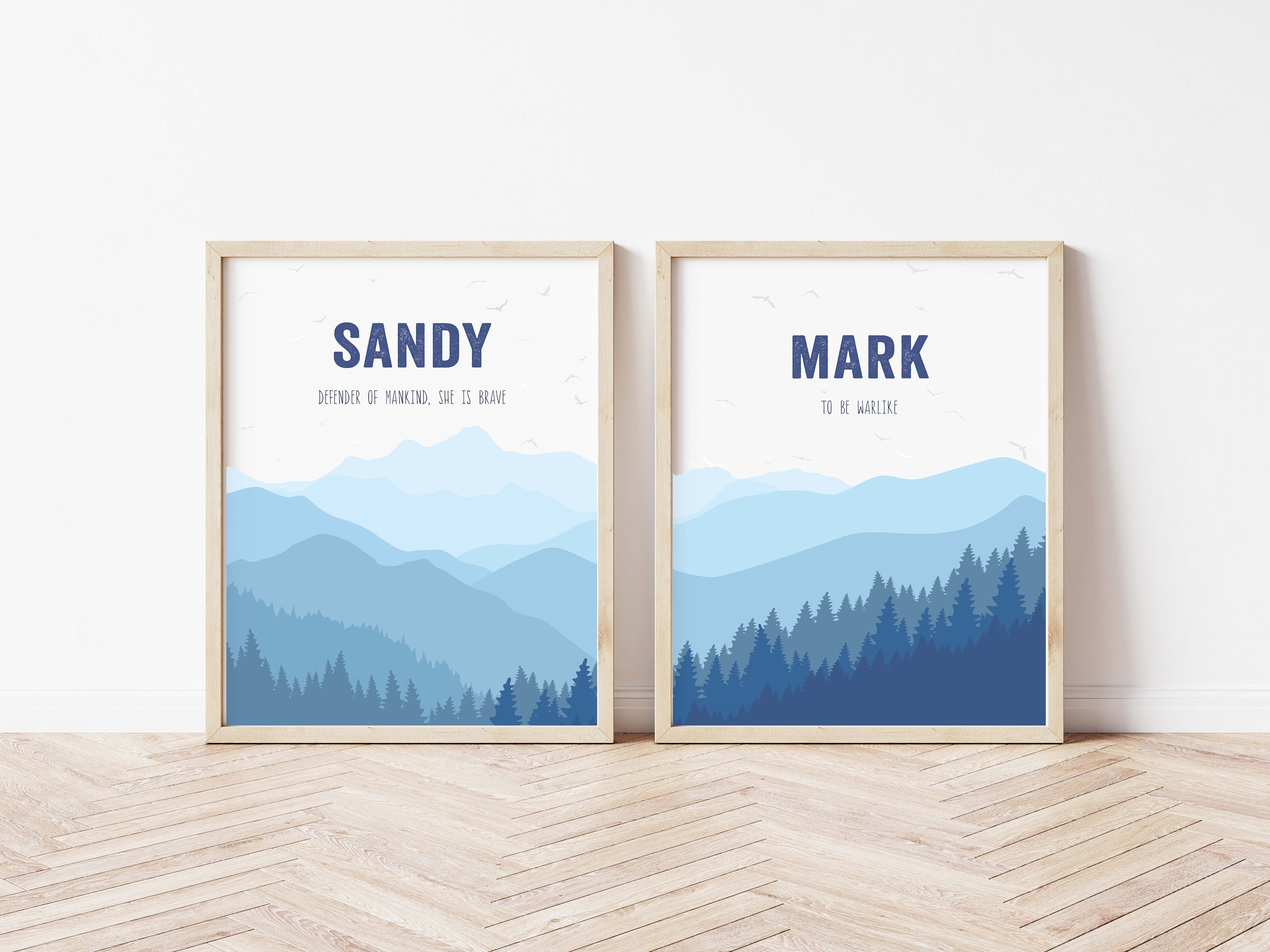 Personalized Name Meaning Printable, Nursery Decor, Newborn Name ...