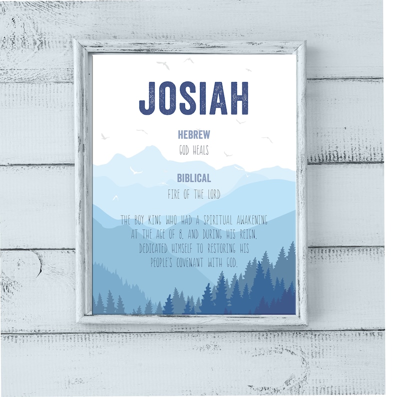 Personalized Name Meaning Printable, Nursery Decor, Newborn Name