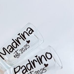 Madrina & Padrino Shot Glasses