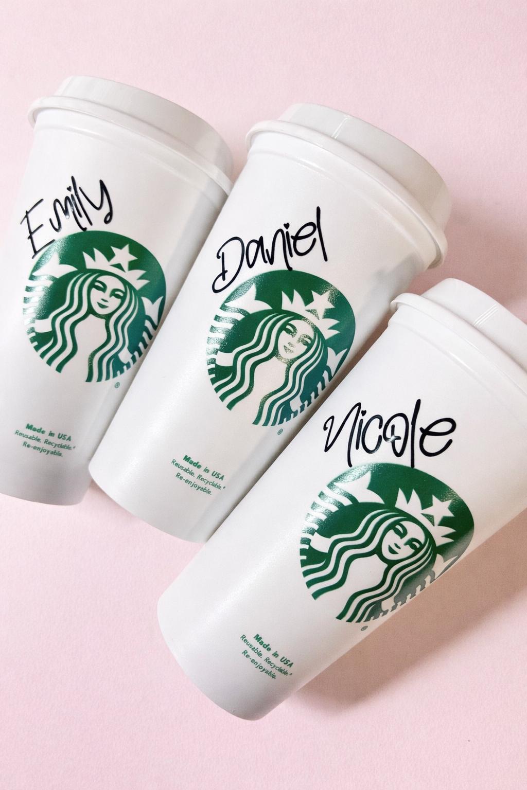Personalized Starbucks Reusable Hot Cup 16 Oz With Lid - Etsy