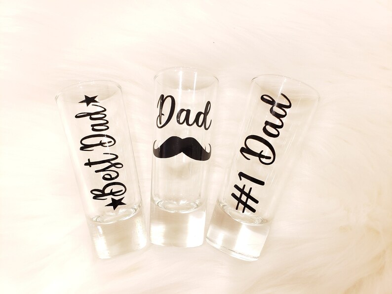 Personalized Father's Day Shot Glasses Father's Day Etsy