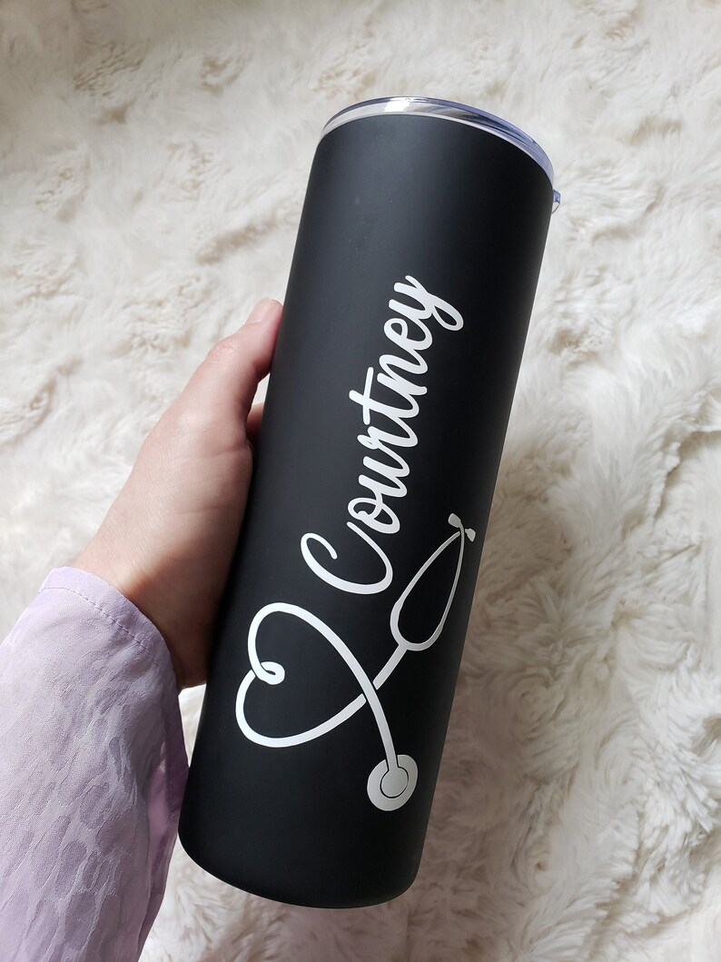 Personalized Nurse Tumbler 20 oz with Straw Doctor GiftNurse Etsy