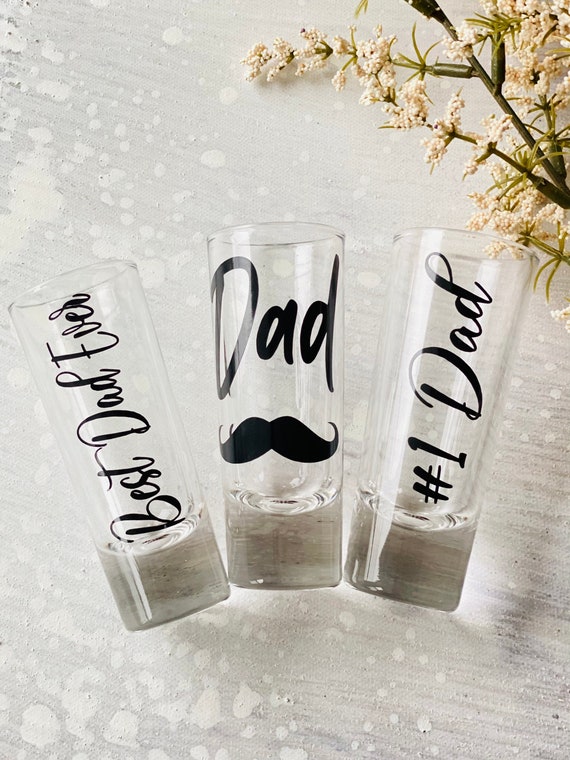 Personalized Father's Day Shot Glasses Father's Day Etsy