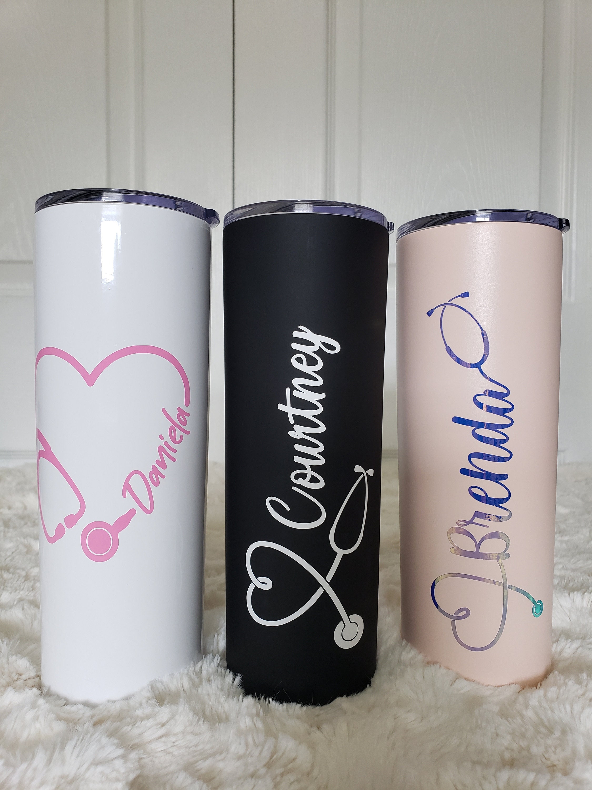 Personalized Nurse Tumbler 20 oz with Straw Doctor GiftNurse Etsy