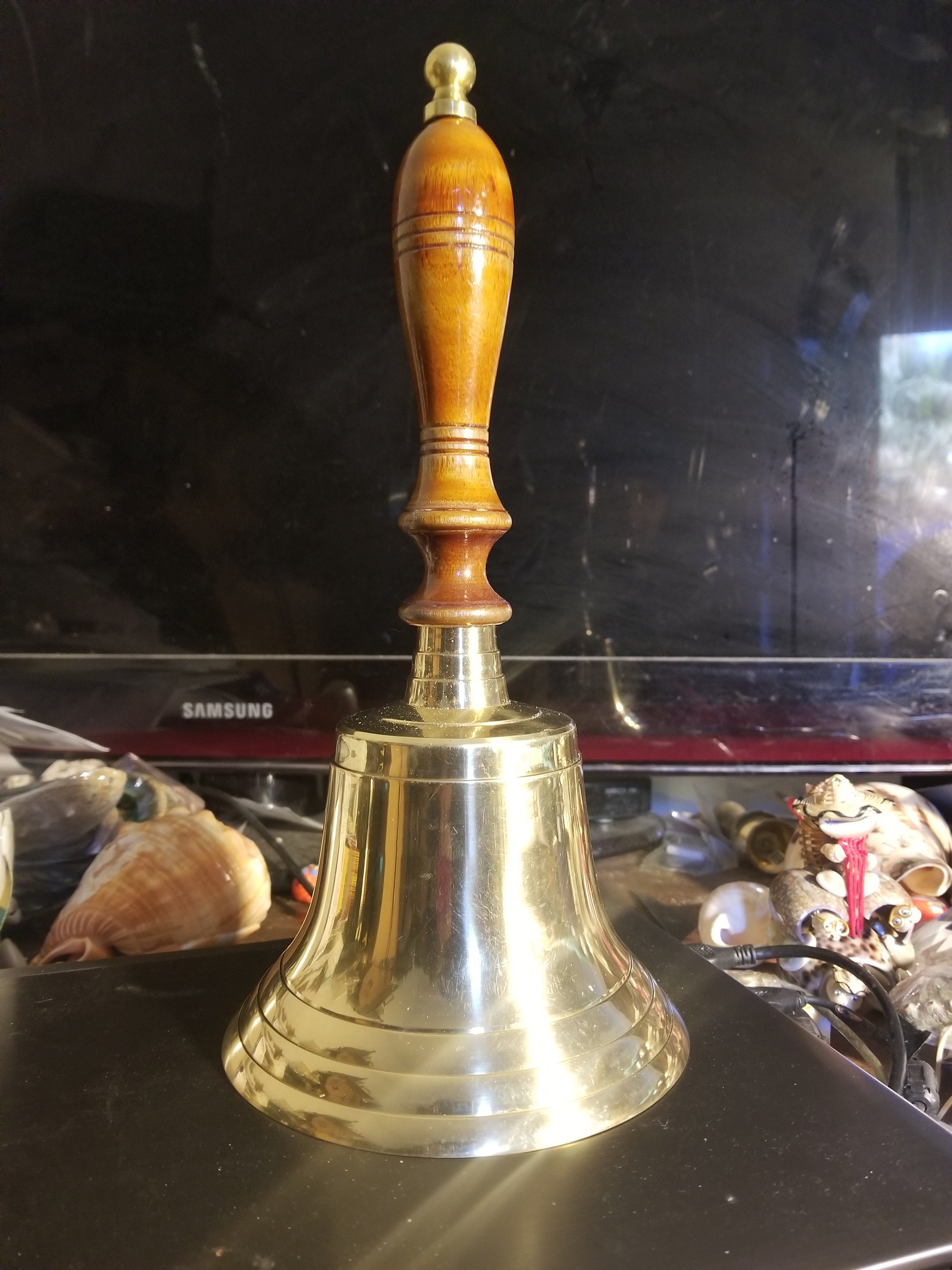 CAPTAINS Brass Bell Large Nautical unique 12 inches top Etsy