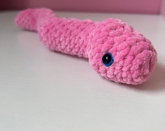 Crochet Plush Snake | Amigurumi | Stress Toy | Gift For Her/Him | Toddler | Kids | 100% Handmade | Favours | Irish | Personalised