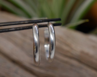 KALA, silver hoop earrings, earrings, 925 silver, handmade, wide hoop earrings