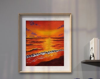 Printable Beach Sunset Wall Art