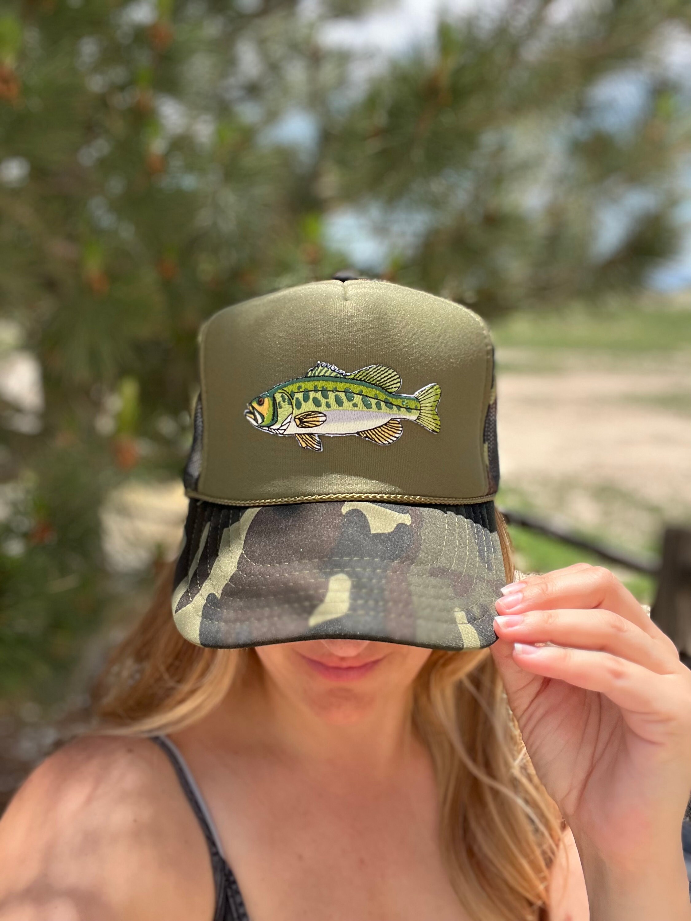 Fish On Hat | Classic Baseball Cap | Fishing Hat | Fisherman Gift | Custom Bass Fishing Hat | Angler Fishing Gifts | Father's Day Gift