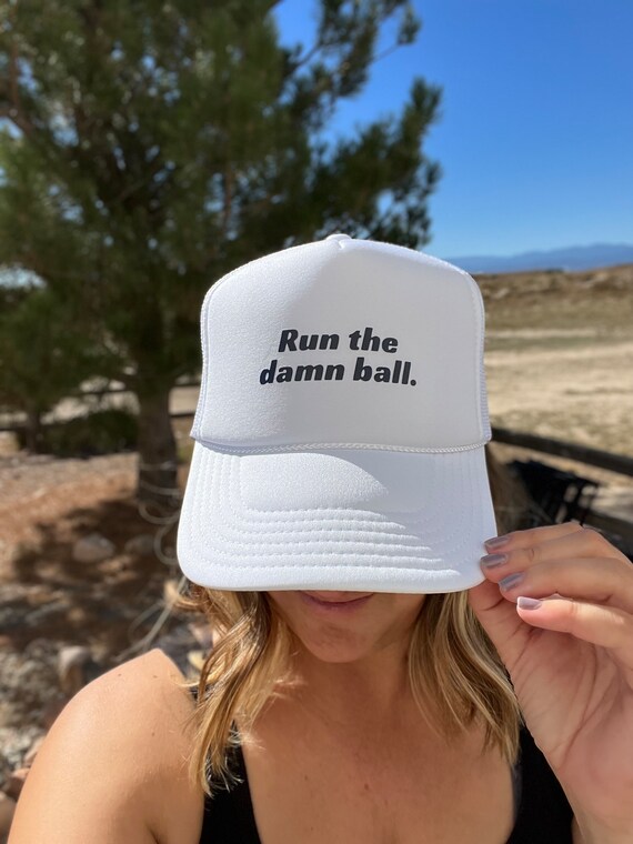 Navy Trucker Runnning Hat