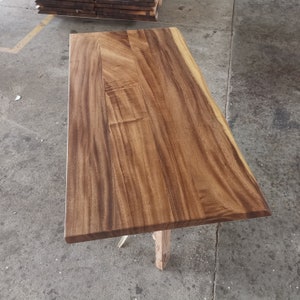 Tabletop - Tropical Hardwood, Tabletop No Legs, Live Edge Table, Desk Tabletop, Coffee Tabletop, Console Tabletop, Walnut Tabletop