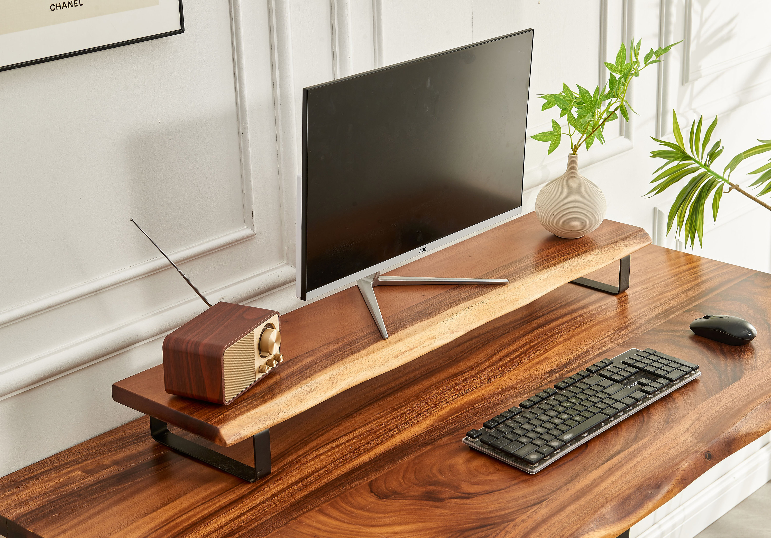 Jual Monitor Riser Wood Monitor Stand Meja Monitor Komputer