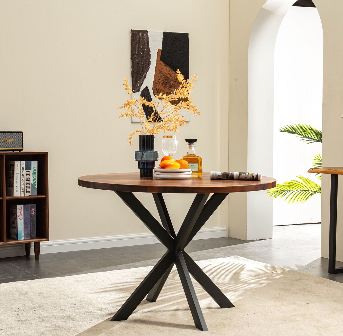 Round Dining Table Dining Table Round Table South American Etsy