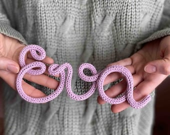 Custom tricotin name, Knitted Wire Words, Knitted Wire Names, Custom Wool Wire Signs, Knitted Wire Quotes