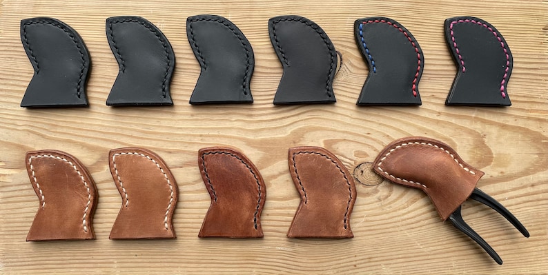 Case for pliers Knipex Cobra XS Cobra 125 XS pliers wrench leather sheath pliers plier pocket slip 100% handmade image 3