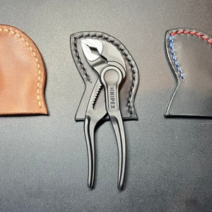 Case for pliers Knipex Cobra XS Cobra 125 XS pliers wrench leather sheath pliers plier pocket slip 100% handmade image 1
