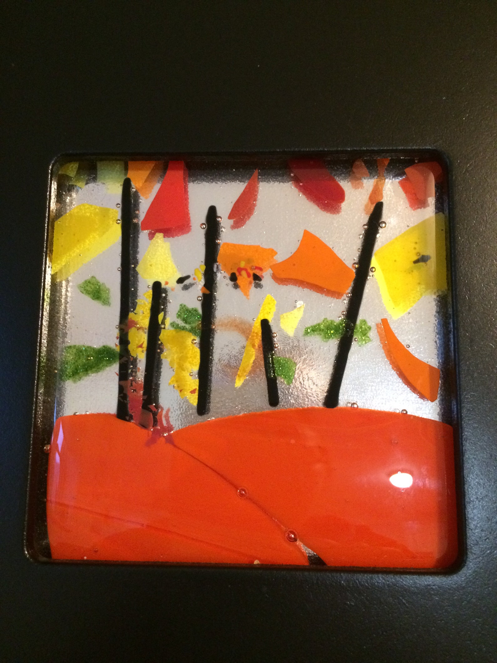 Modern Art/fused Glass/wall Art/glass Art/decor/pictures/paintings