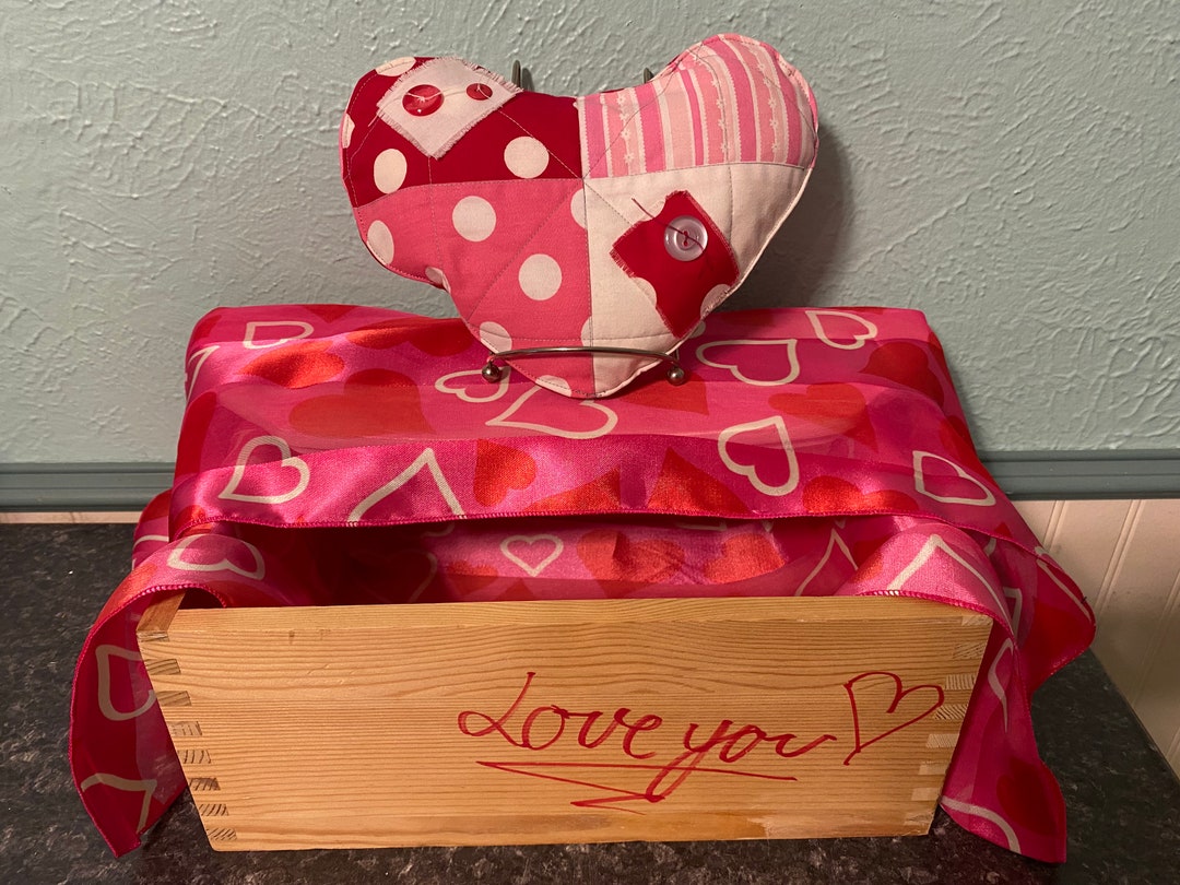 Quilted Heart Pillow Etsy