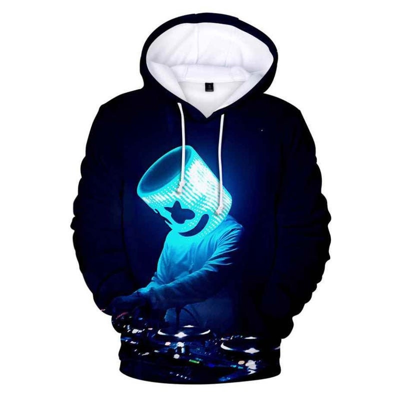 Marshmallow dj hoodie Clearance