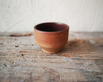 Tumbler size M / teabowl /coffee bowl/ teawere / Japanese style ceramic cup / brown / handmade / chawan / matcha