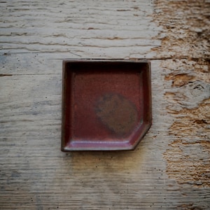 PLATE square / square plate / handmade / ceramics / saucer / plate / for jewelry / for trinkets / sushi / japandi / small / KENDO