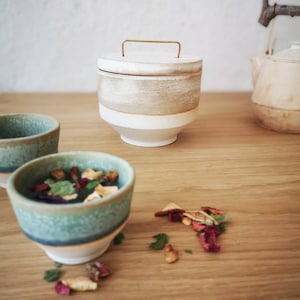 BLACK S / bol à thé / bol à café / bol en céramique de style japonais / fait main / chawan / matcha / céramique / mug image 5