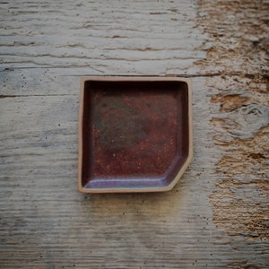 PLATE square / square plate / handmade / ceramics / saucer / plate / for jewelry / for trinkets / sushi / japandi / small