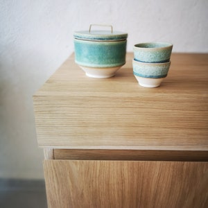 BLACK S / bol à thé / bol à café / bol en céramique de style japonais / fait main / chawan / matcha / céramique / mug image 4