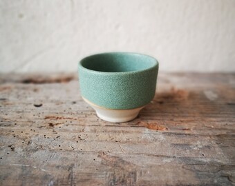 BLACK M / tea bowl / coffee bowl / ceramic bowl in Japanese style / handmade / chawan / matcha / mug