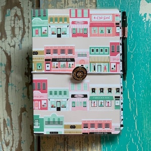 Pink Fashionista Travelers Notebook - B6 Travelers Notebook - Journal - Fauxdori - Laminated Planner - Personal Planner - Paperdori