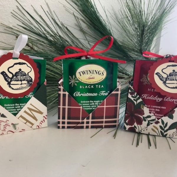 Hot Tea Packet - Hot Tea gift set - Stocking Stuffer - Teacher Gift - Christmas - Hostess Gift - White Elephant - Secret Santa - Gift Tag