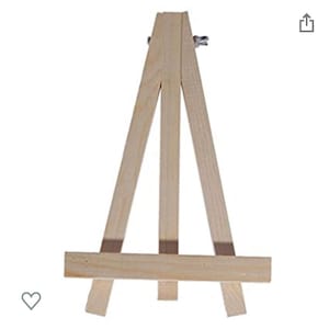 Wood Easel - Mini Easel - Stand  for Desktop or Tabletop - 7.5 inches