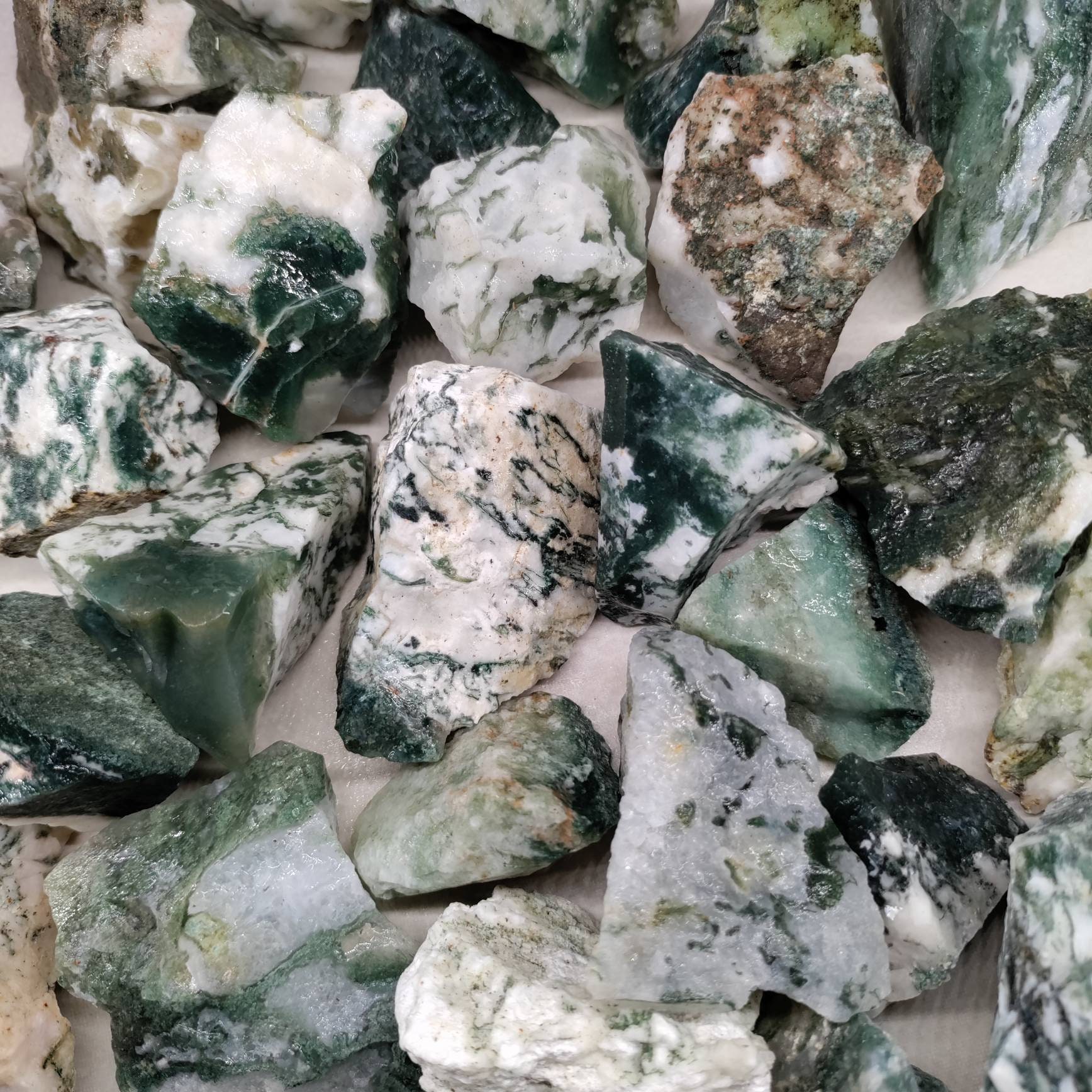 Green Tree Moss Agate Lot Rough Raw Natural Gemstone | Etsy