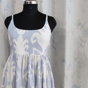 La elección de Etsy: vestido midi con estampado floral de algodón a mano, el más vendido, vestido para mujer, vestidos de algodón boho populares para mujer, regalo para ella