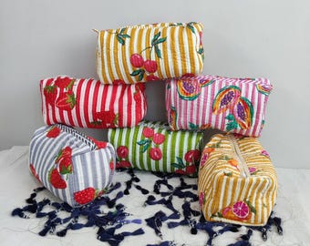 Extra Large pouch, Cotton pouch, zip pouch, Large toiletry bag, modern pouch, big cosmetic bag, Giant pouch, big diaper pouch, weekend bag
