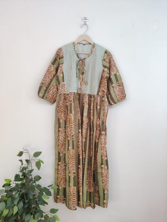 green afghan dress Afghan Zardozi Dress L