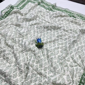 Jaipuri Block Print Quilts for Home Decor, New Beautiful Hand Block Print Cotton Razai, Indian Reversible Quilts, Jaipuri Razai Soft Quilt!!