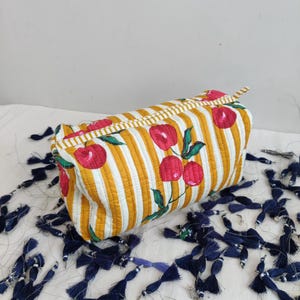 Large toiletry bag, Extra Large pouch, Cotton pouch, zip pouch, modern pouch, big cosmetic bag, Giant pouch, big diaper pouch, weekend bag