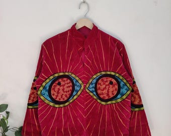 Pure Velvet Jacket, Evil Eye Velvet Jacket, Embroidered Suzani Unique Jacket, Bohemian Winter Wear Jacket, Personalized Gifts For Her