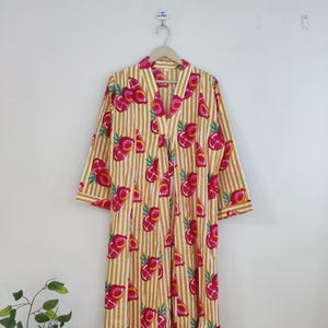 Block Print Dress, Indian Hand Block Print Cotton Dress, Indian Cotton Dress, Indian Summer Dress, Women Summer Dress, Long Maxi Dress