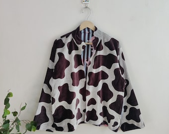 Latest Print Velvet Kimono Robes, Morning Tea Velvet Coat, New Bridesmaid Robe, Women Wear Cotton Velvet robe, Velvet Jacket, Bridal Robe