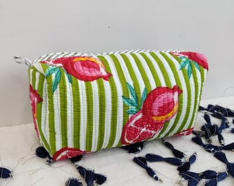 Cotton pouch, zip pouch, Extra Large pouch, Large toiletry bag, modern pouch, big cosmetic bag, Giant pouch, big diaper pouch, weekend bag
