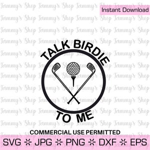 Talk Birdie To Me | Commercial Use Permitted, Downloadable File, Cut File, SVG File, Cricut, Clipart, Instant Download, Clip Art, Jpg, SVG