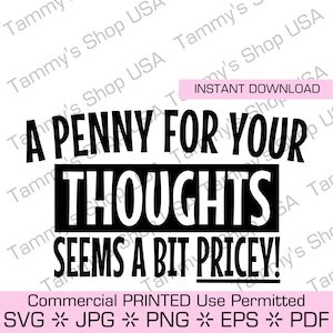 Penny for Your Thoughts - Etsy
