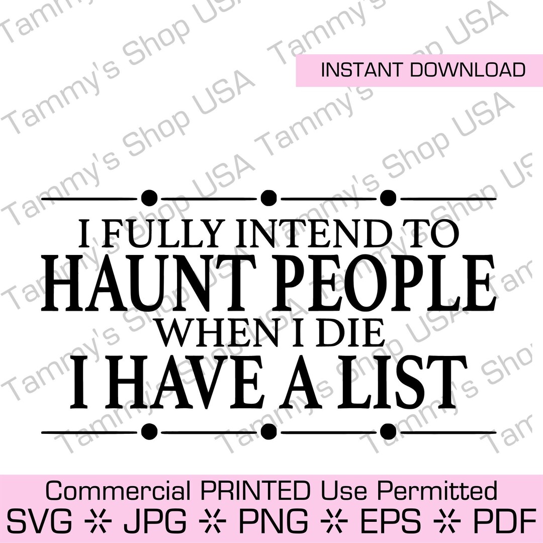 T-shirt Homme Humour Chat Noir - 'Je Vais Hanter Les Gens Quand Je Serai Mort, J'ai Une Liste' - Coton Confortable