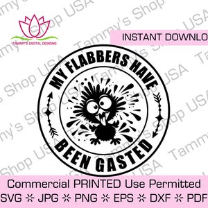 My Flabbers Have Been Gasted SVG: True Crime Graphic (Downloadable)