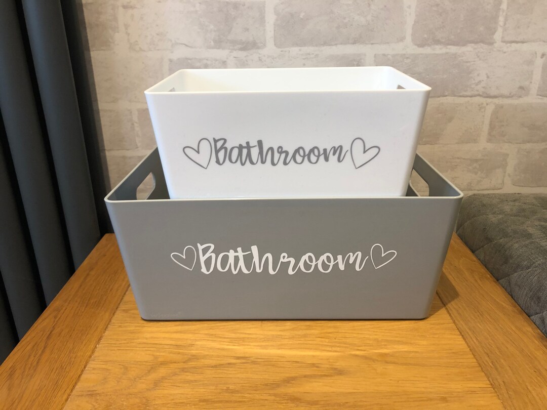 Bathroom Storage Caddy Basket Tray Tidy Box Etsy UK