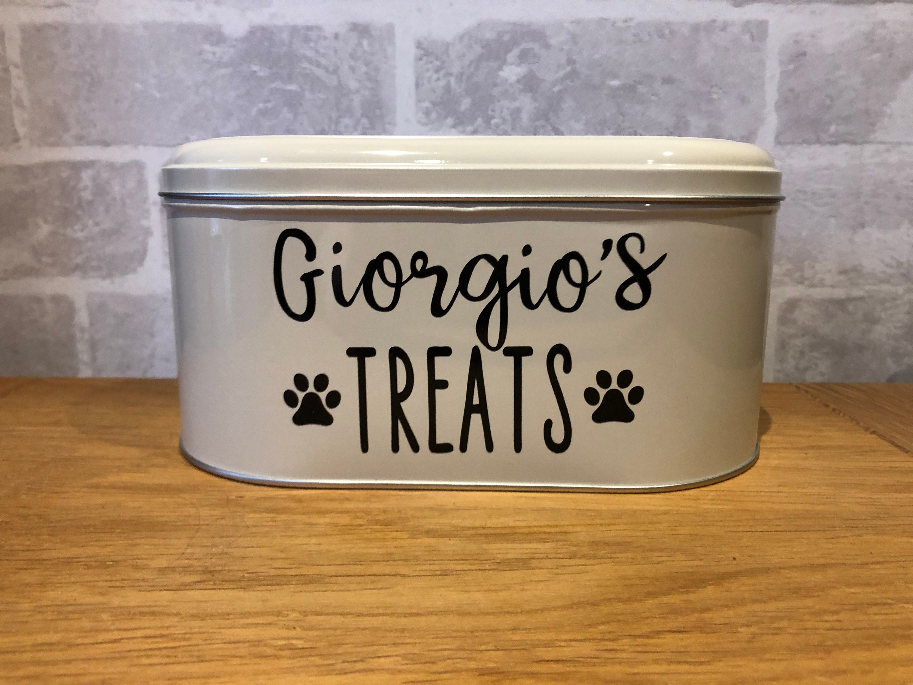 Personalised Pet Food Storage Tin Etsy