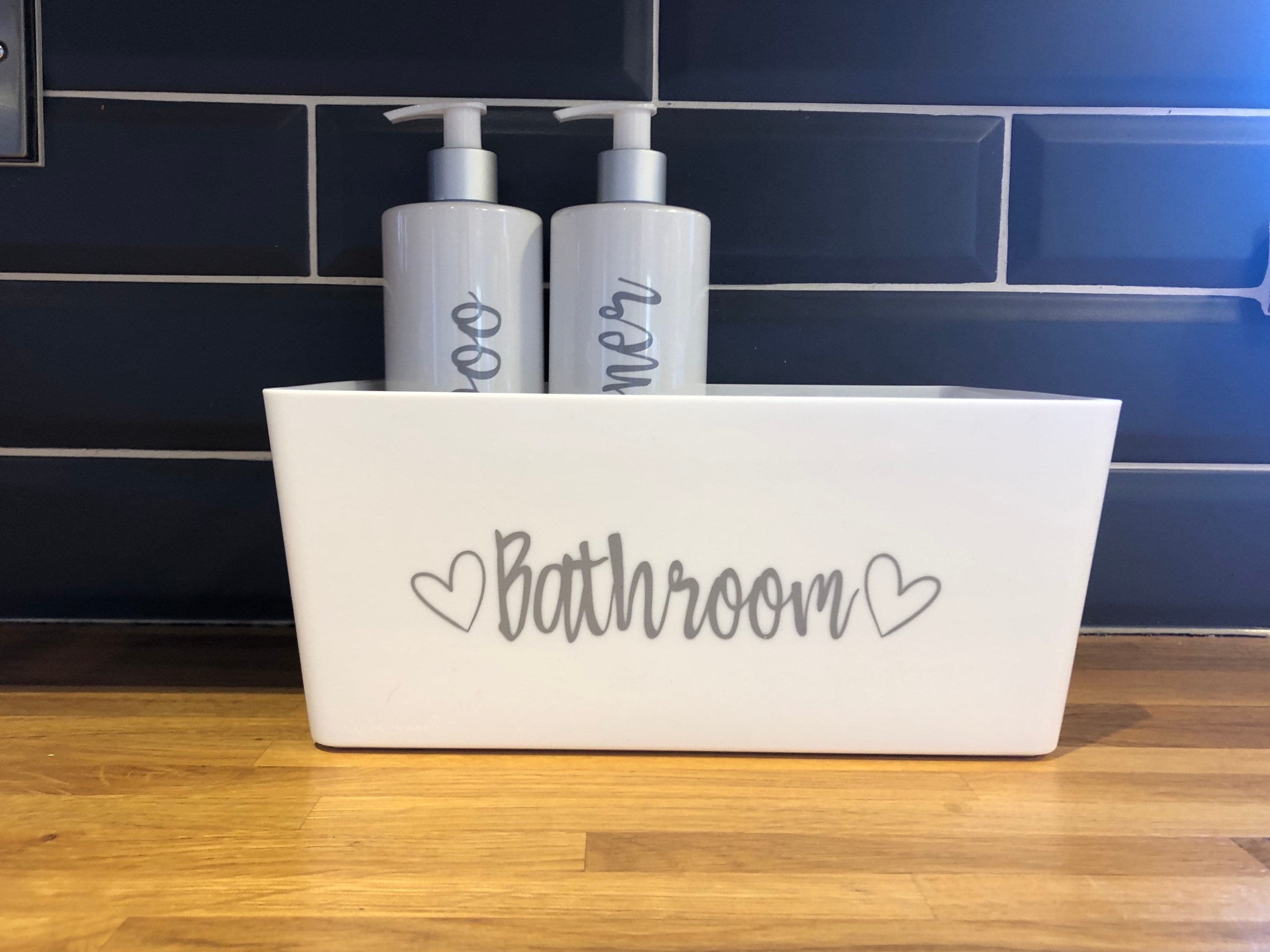 Bathroom Storage Caddy Basket Tray Tidy Box Etsy UK